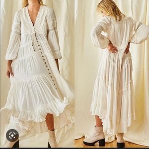 Free People Endless Summer Midi Dress in Ivory